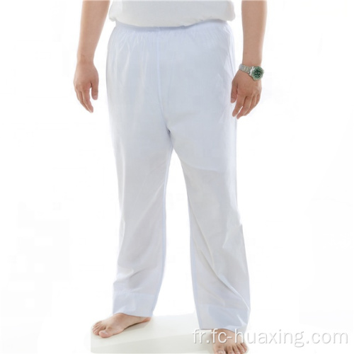 Dubaï Abaya Pantalon de couleur blanche solide